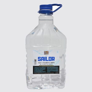 Garrafa de 3 litros de agua 100% de mar, microfiltrada en frío para uso saludable.