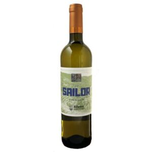 Botella de vino blanco r.v sailor Ribeiro, 750 ml.