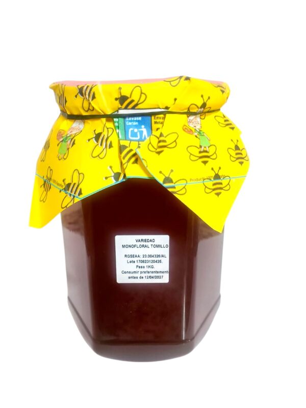 Miel de Tomillo 1 Kg – Artesanal La Guelita - Imagen 2
